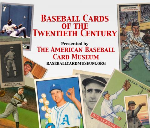 Poster for Vintage Baseball Card Museum.